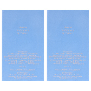 Dolce & Gabbana Light Blue by Dolce and Gabbana for Men 1.7 oz EDT Spray Pack of 2 1.7 oz