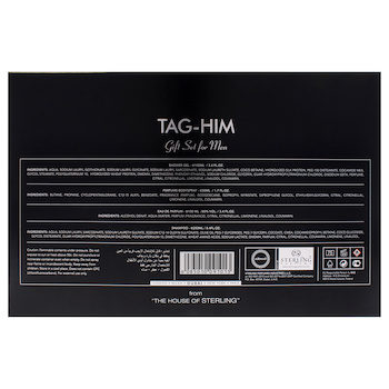 Armaf Tag Him by Armaf for Men 4 Pc Gift Set 3.4oz EDP Spray, 3.4oz Shower Gel, 8.4oz Shampoo, 1.7oz Body Spray 4 Pc Gift Set