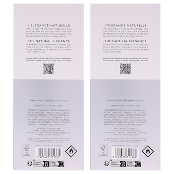 Issey Miyake Leau Dissey by Issey Miyake for Men 4.2 oz EDT Spray Pack of 2 4.2 oz