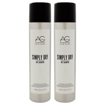 AG Hair Simply Dry Shampoo by AG Hair Cosmetics for Unisex 4.2 oz Dry Shampoo Pack of 2 4.2 oz