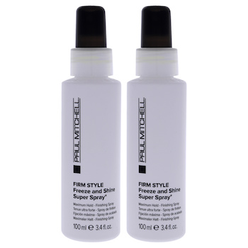 Paul Mitchell Firm Style Freeze and Shine Super Spray by Paul Mitchell for Unisex 3.4 oz Hair Spray Pack of 2 3.4 oz