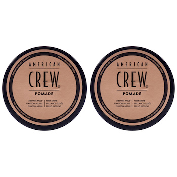 American Crew Pomade for Hold Shine by American Crew for Men 1.7 oz Pomade Pack of 2 1.7 oz