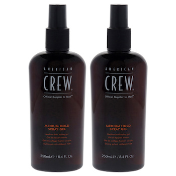 American Crew Spray Gel Medium Hold by American Crew for Men 8.4 oz Spray Pack of 2 8.4 oz