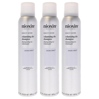 Nioxin Density Defend Volumizing Dry Shampoo by Nioxin for Unisex 4.2 oz Dry Shampoo Pack of 3 4.2 oz