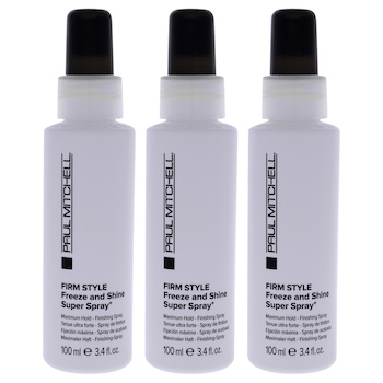 Paul Mitchell Firm Style Freeze and Shine Super Spray by Paul Mitchell for Unisex 3.4 oz Hair Spray Pack of 3 3.4 oz