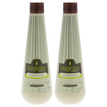 Macadamia Natural Oil Straightwear Smoother Straightening Solution by Macadamia Oil for Unisex 8.5 oz Treatment Pack of 2 8.5 oz