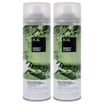 IGK Direct Flight Matcha Dry Shampoo by IGK for Unisex 6.3 oz Dry Shampo Pack of 2 6.3 oz