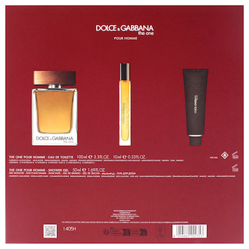 Dolce & Gabbana The One by Dolce and Gabbana for Men 3 Pc Gift Set 3.3oz EDT Spray, 0.33oz EDT Spray (Mini), 1.69oz Shower Gel 3 Pc Gift Set