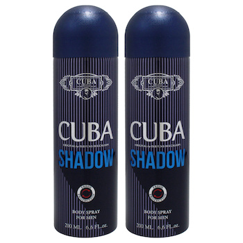 Cuba Cuba Shadow by Cuba for Men 6.6 oz Body Spray Pack of 2 6.6 oz