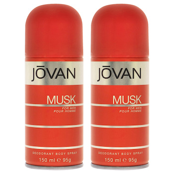 Jovan Jovan Musk by Jovan for Men 5 oz Deodorant Spray Pack of 2 5 oz
