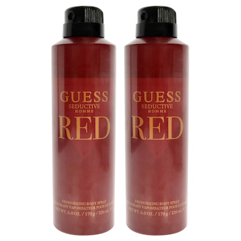 Guess Guess Seductive Homme Red by Guess for Men 6 oz Body Spray Pack of 2 6 oz