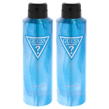 Guess Guess Elements Blue Frost by Guess for Men 6 oz Body Spray Pack of 2 6 oz