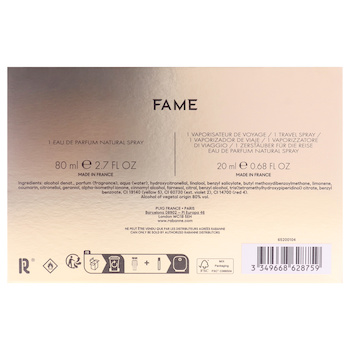 Paco Rabanne Fame by Paco Rabanne for Women 2 Pc Gift Set 2.7oz EDP Spray, 0.68oz EDP Spray 2 Pc Gift Set