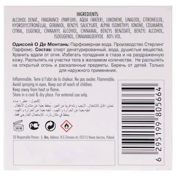 Armaf Odyssey Eau De Montagne Mountain Edition by Armaf for Unisex 3.4 oz EDP Spray 3.4 oz