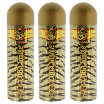 Cuba Cuba Jungle Tiger by Cuba for Women 6.6 oz Body Spray Pack of 3 6.6 oz
