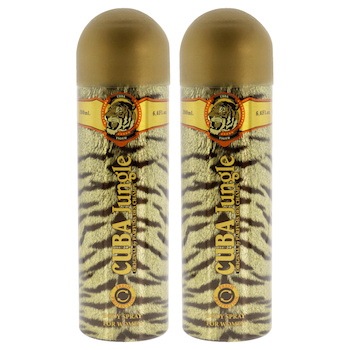 Cuba Cuba Jungle Tiger by Cuba for Women 6.6 oz Body Spray Pack of 2 6.6 oz