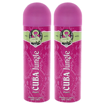 Cuba Cuba Jungle Snake by Cuba for Women 6.6 oz Body Spray Pack of 2 6.6 oz