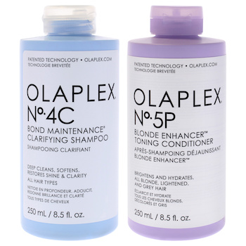 Olaplex Olaplex Kit by Olaplex for Unisex 2 Pc Kit 8.5oz No 4C Bond Maintenance Clarifying Shampoo, 8.5oz No 5P Blonde Enhacer 2 Pc Kit