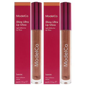 ModelCo Shine Ultra Lip Gloss Superstar by ModelCo for Women 0.17 oz Lip Gloss Pack of 2 0.17 oz