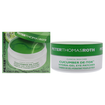 Peter Thomas Roth Cucumber DeTox HydraGel Eye Patches by Peter Thomas Roth for Unisex 60 Pc Patches Fixed Size
