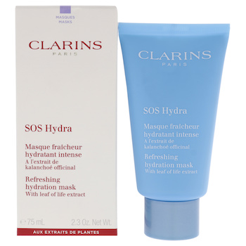 Clarins SOS Hydra Refreshing Hydration Mask by Clarins for Women 2.3 oz Mask Fixed Size