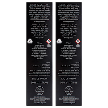 Hamilton Colour Me Black by Milton Lloyd for Men 1.7 oz EDP Spray Pack of 2 Fixed Size
