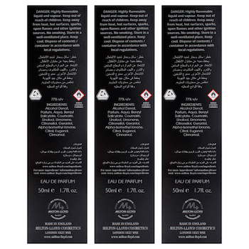 Hamilton Colour Me Black by Milton Lloyd for Men 1.7 oz EDP Spray Pack of 3 Fixed Size