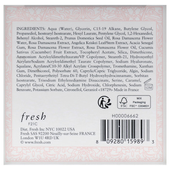 Fresh Rose Deep Hydration Face Cream by Fresh for Women 3.3 oz Cream Fixed Size