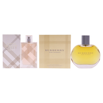 Burberry Burberry Brit and Burberry Kit by Burberry for Women 2 Pc Kit 3.3 oz EDP Spray, 3.3 oz EDT Spray Fixed Size
