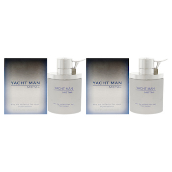 Myrurgia Yacht Man Metal by Myrurgia for Men 3.4 oz EDT Spray Pack of 2 Fixed Size
