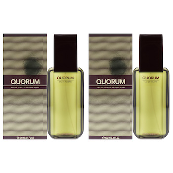 Puig Quorum by Antonio Puig for Men 3.4 oz EDT Spray Pack of 2 Fixed Size