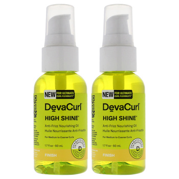 DevaCurl High Shine Nourishing AntiFrizz OilNP by DevaCurl for Unisex 1.7 oz Oil Pack of 2 1.7 oz