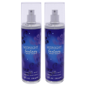 Britney Spears Midnight Fantasy by Britney Spears for Women 8 oz Fragrance Mist Pack of 2 8 oz