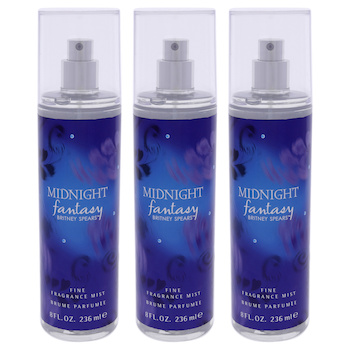 Britney Spears Midnight Fantasy by Britney Spears for Women 8 oz Fragrance Mist Pack of 3 8 oz
