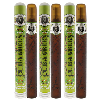 Cuba Cuba Green by Cuba for Men 1.17 oz EDT Spray Pack of 3 1.17 oz