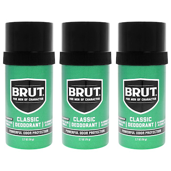 Faberge Brut by Faberge Co. for Men 2.5 oz Deodorant Stick Pack of 3 2.5 oz