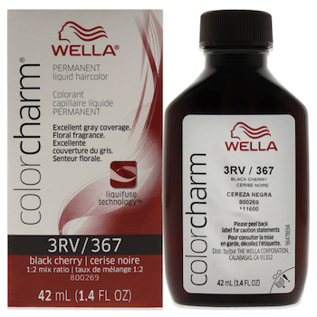 Wella Color Charm Permanent Liquid Hair Color 367 3RV Black Cherry by Wella for Unisex 1.42 oz Hair Color 1.42 oz