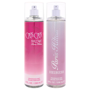 Paris Hilton Paris Hilton Kit by Paris Hilton for Women 2 Pc Kit 8oz Body Mist Heiress, 8oz Body Mist Can Can Burlesque 2 Pc Kit