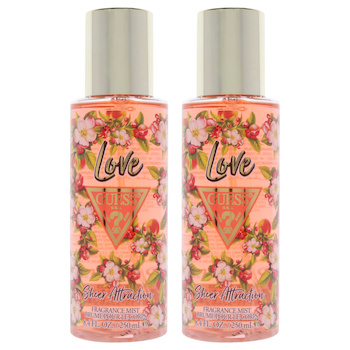 Guess Guess Love Sheer Attraction by Guess for Women 8.4 oz Fragrance Mist Pack of 2 8.4 oz