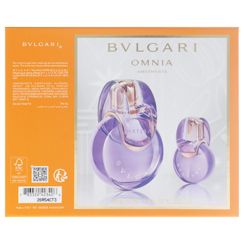 Bvlgari Omnia Amethyste by Bvlgari for Women 2 Pc Gift Set 3.4oz EDT Spray, 0.5oz EDT Spray 2 Pc Gift Set