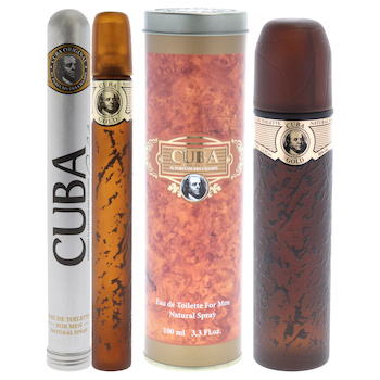 Cuba Cuba Gold Kit by Cuba for Men 2 Pc Kit 3.3 oz EDT Spray, 1.17 oz EDT Spray 2 Pc Kit