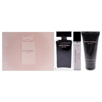 Narciso Rodriguez Narciso Rodriguez by Narciso Rodriguez for Women 3 Pc Gift Set 3.3oz EDT Spray, 10ml EDT Spray, 1.6oz Body Lotion 3 Pc Gift Set