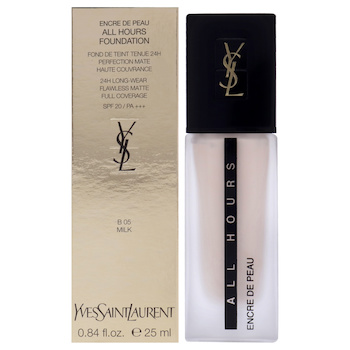 Yves Saint Laurent All Hours Foundation SPF 20 B05 Milk by Yves Saint Laurent for Women 0.84 oz Foundation 0.84 oz