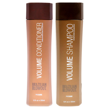 Brazilian Blowout Volume Shampoo and Conditioner Kit by Brazilian Blowout for Unisex 2 Pc Kit 12oz Shampoo, 12oz Conditioner 2 Pc Kit