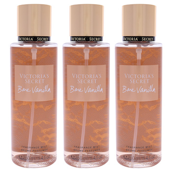 Victoria's Secret Bare Vanilla by Victorias Secret for Women 8.4 oz Fragrance Mist Pack of 3 8.4 oz
