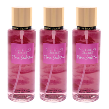 Victoria's Secret Pure Seduction by Victorias Secret for Women 8.4 oz Fragrance Mist Pack of 3 8.4 oz