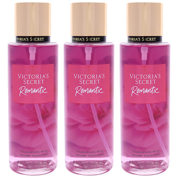 Victoria's Secret Romantic Fragrance Mist by Victorias Secret for Women 8.4 oz Fragrance Mist Pack of 3 8.4 oz