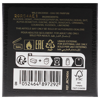 Roberto Cavalli Gold Collection Wild Incense by Roberto Cavalli for Unisex 3.4 oz EDP Spray 3.4 oz