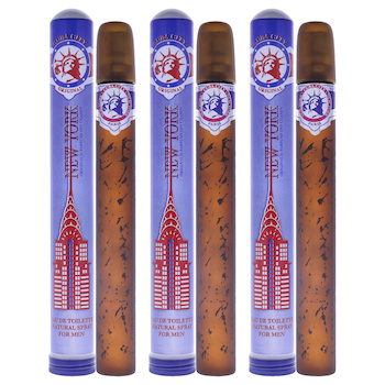 Cuba Cuba City New York by Cuba for Men 1.17 oz EDT Spray Pack of 3 1.17 oz