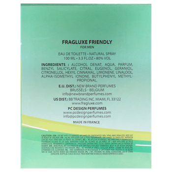 Fragluxe Friendly by Fragluxe for Men 3.3 oz EDT Spray 3.3 oz